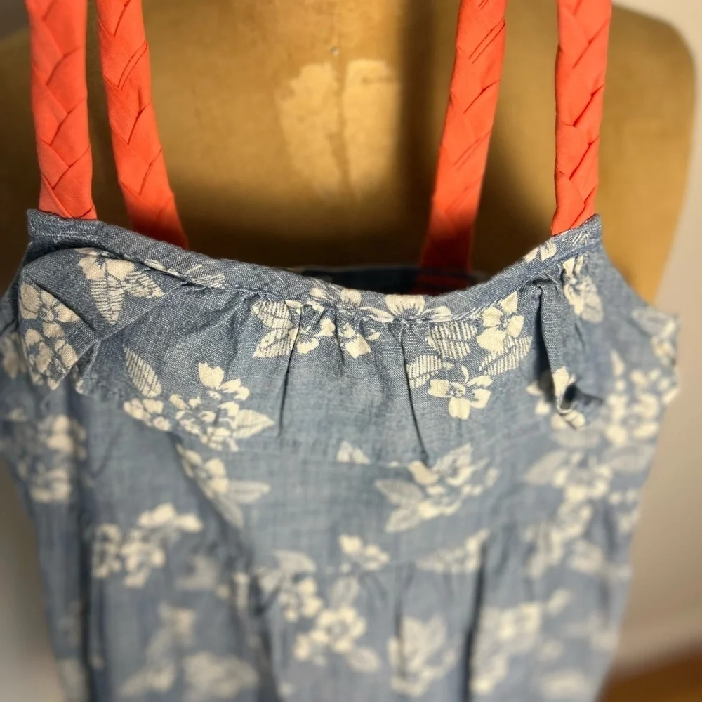 Gymboree chambray girls dress size 5 NWT